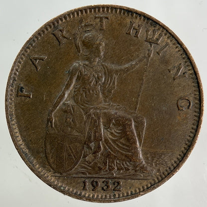 1932 George V Farthing Coin | Fine Collectable Grade