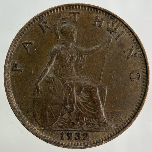 1932 George V Farthing Coin | Fine Collectable Grade