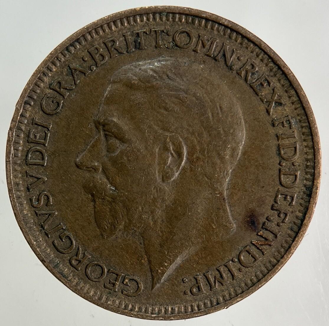 1932 George V Farthing Coin | Fine Collectable Grade