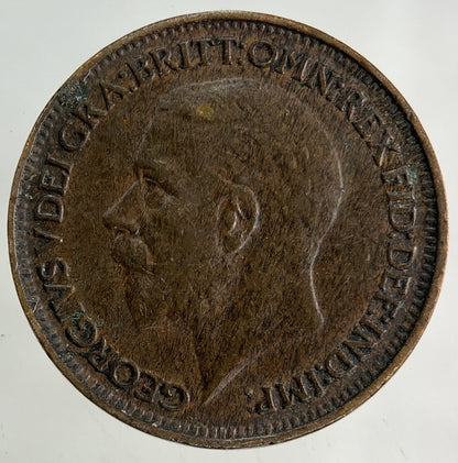 1926 George V Farthing Coin | Fine Collectable Grade