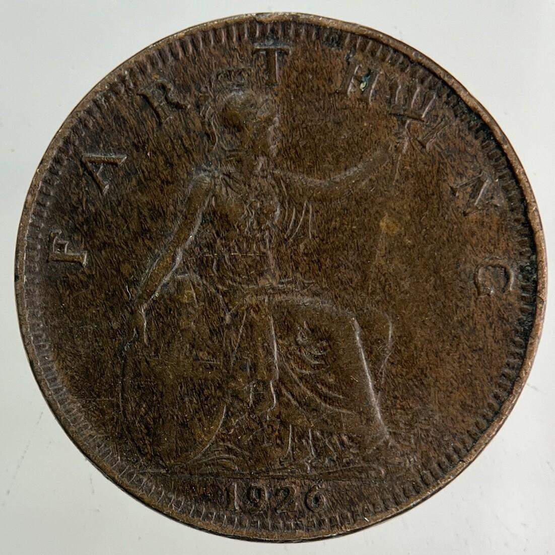 1926 George V Farthing Coin | Fine Collectable Grade
