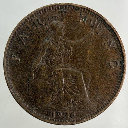 1926 George V Farthing Coin | Fine Collectable Grade