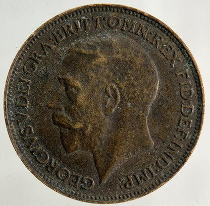 1923 George V Farthing Coin | Fine Collectable Grade