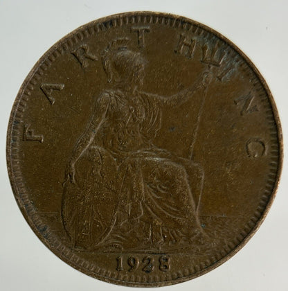 1928 George V Farthing Coin | Fine Collectable Grade