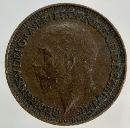 1929 George V Farthing Coin | Fine Collectable Grade