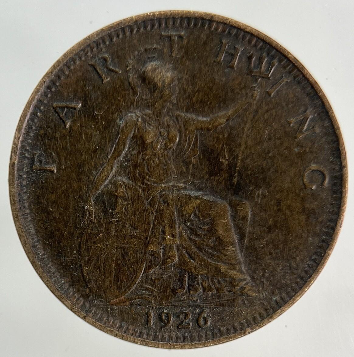 1926 George V Farthing Coin | Fine Collectable Grade