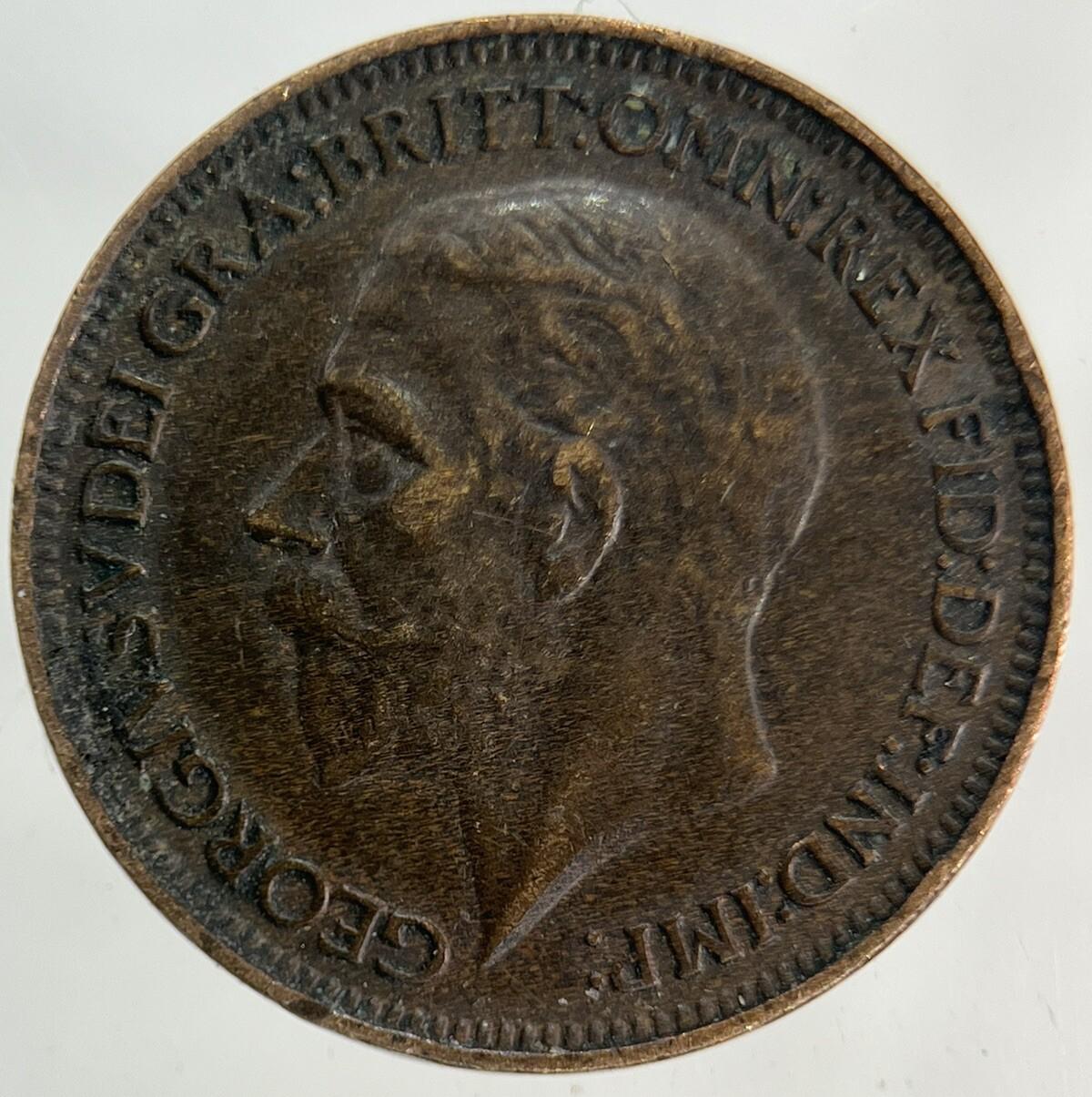 1926 George V Farthing Coin | Fine Collectable Grade