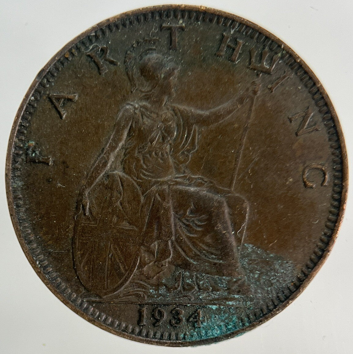 1934 George V Farthing Coin | Fine Collectable Grade