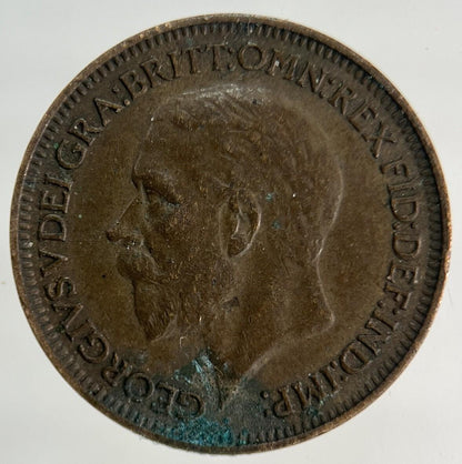 1934 George V Farthing Coin | Fine Collectable Grade