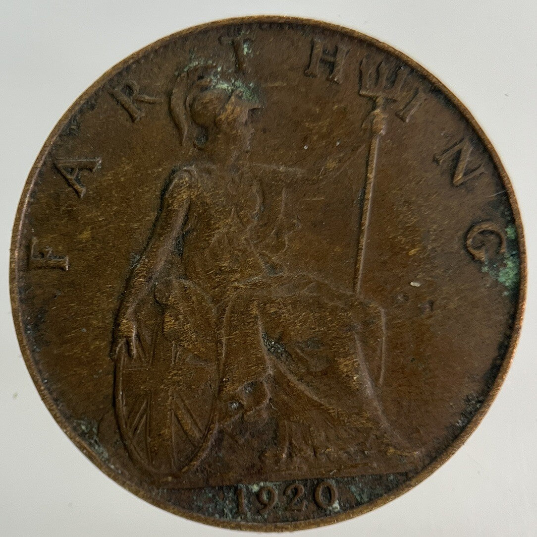 1920 George V Farthing Coin | Fine Collectable Grade