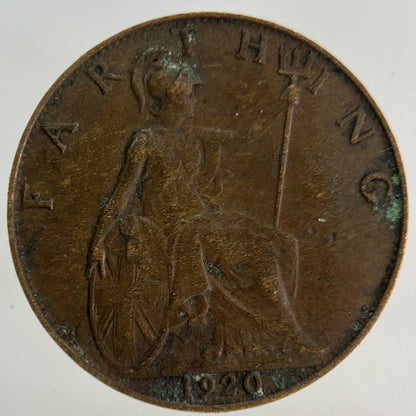 1920 George V Farthing Coin | Fine Collectable Grade