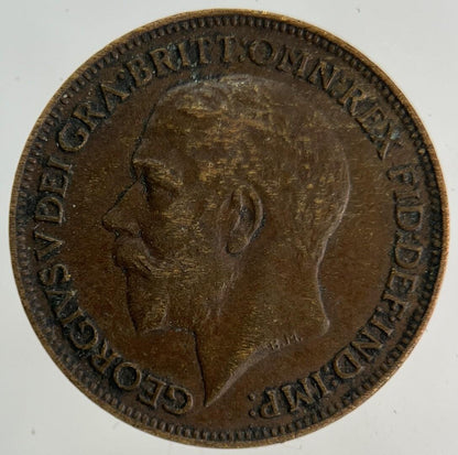 1920 George V Farthing Coin | Fine Collectable Grade