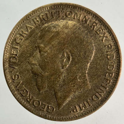 1920 George V Farthing Coin | Fine Collectable Grade