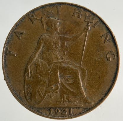 1921 George V Farthing Coin | Fine Collectable Grade