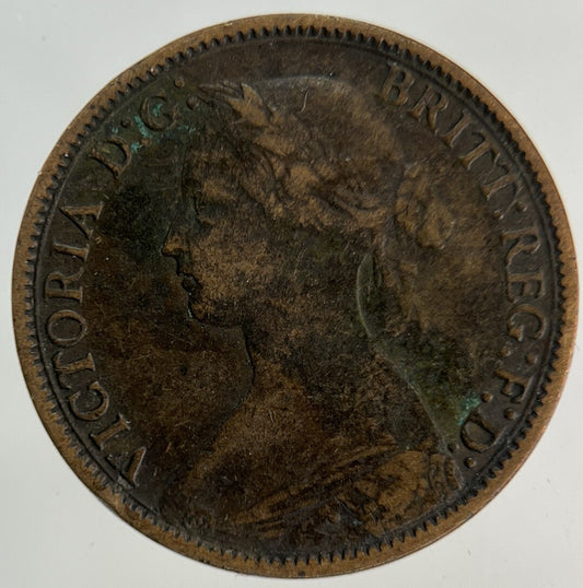 1869 Victoria Farthing Coin | Fine Collectable Grade