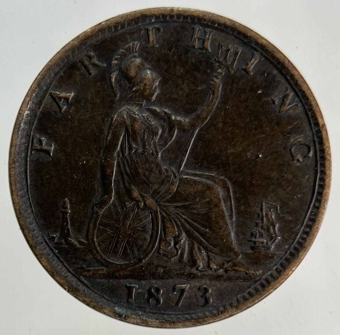 1873 Victoria Farthing Coin | Very High Grade