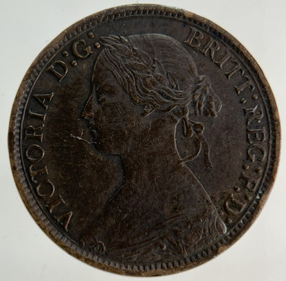 1868 Victoria Farthing Coin | Very High Grade