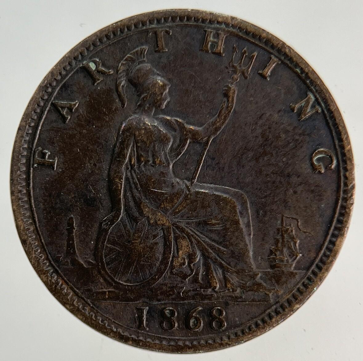 1868 Victoria Farthing Coin | Very High Grade