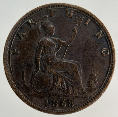 1868 Victoria Farthing Coin | Very High Grade
