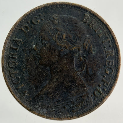1875 Victoria Farthing Coin | Fine Collectable Grade