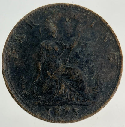 1875 Victoria Farthing Coin | Fine Collectable Grade