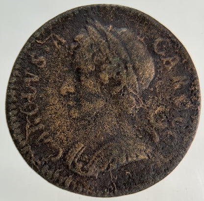 1675 Charles II 2nd Farthing Coin | Fine Collectable Grade