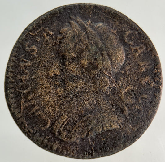 1675 Charles II 2nd Farthing Coin | Fine Collectable Grade