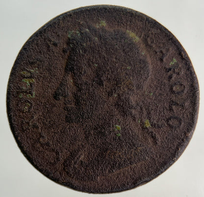 1674 Charles II 2nd Farthing Coin | Collectable Grade