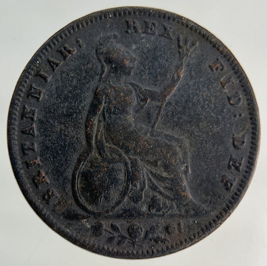 1837 William IV Farthing Coin | Collectable Grade