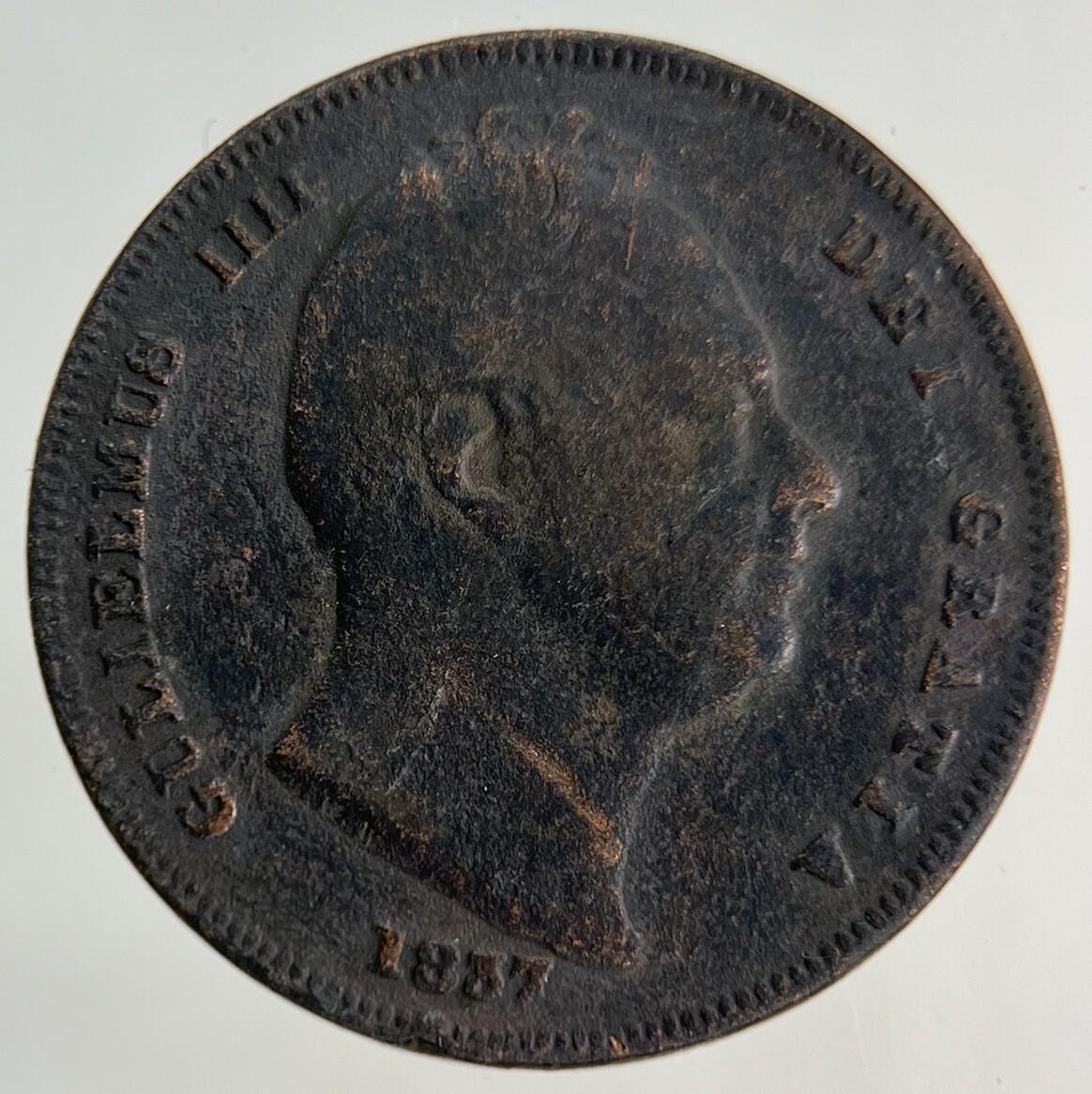 1837 William IV Farthing Coin | Collectable Grade