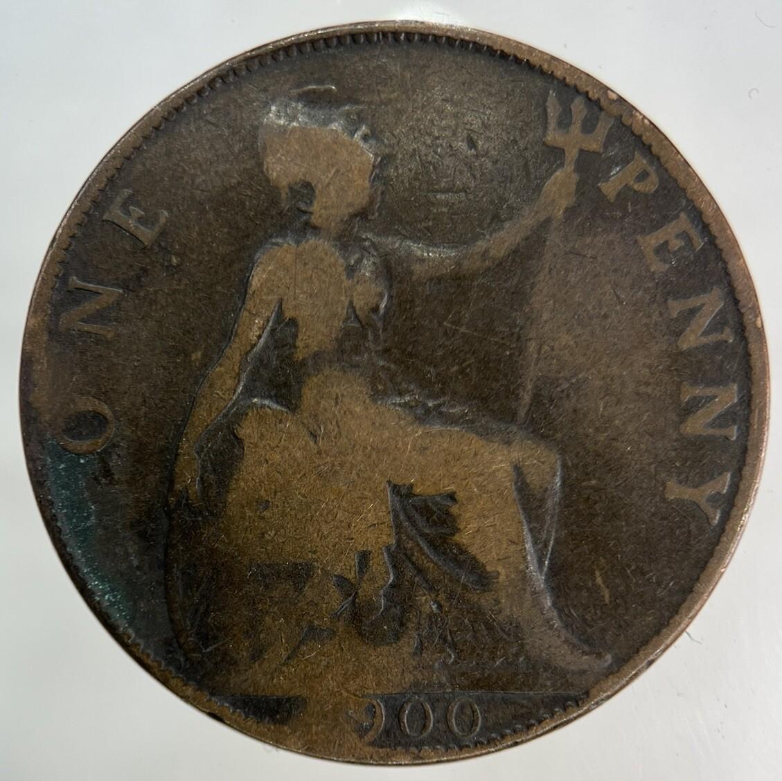 1900 Victoria One Penny Coin | Collectable Grade