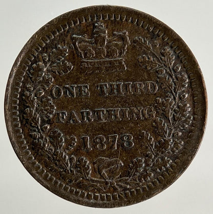 1878 Victoria One Third 1/3 Farthing Coin | Very High Grade