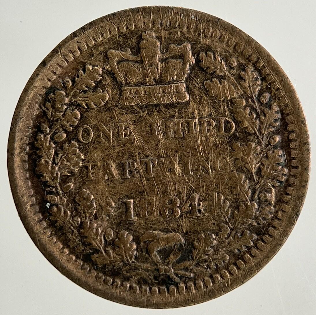 1884 Victoria One Third 1/3 Farthing Coin | Collectable Grade