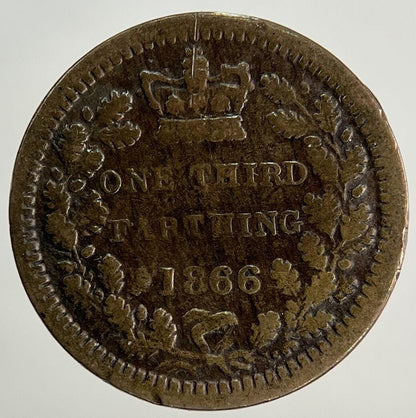 1866 Victoria One Third 1/3 Farthing Coin | Fine Collectable Grade