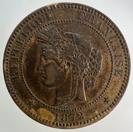 1872 France 10 Centimes Coin | Very High Grade