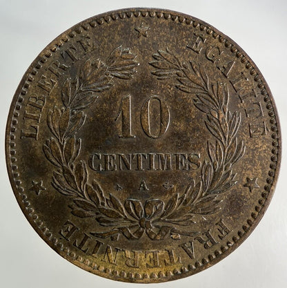 1872 France 10 Centimes Coin | Very High Grade