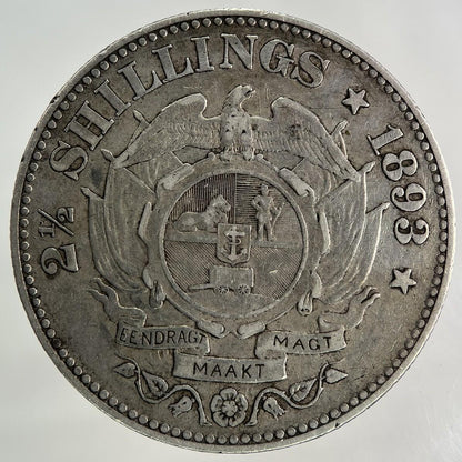 1893 South Africa Half-Crown Silver Coin | Very High Grade