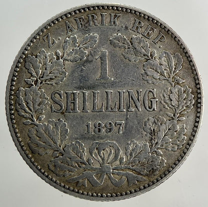 1897 South Africa One Shilling Silver Coin | Very High Grade