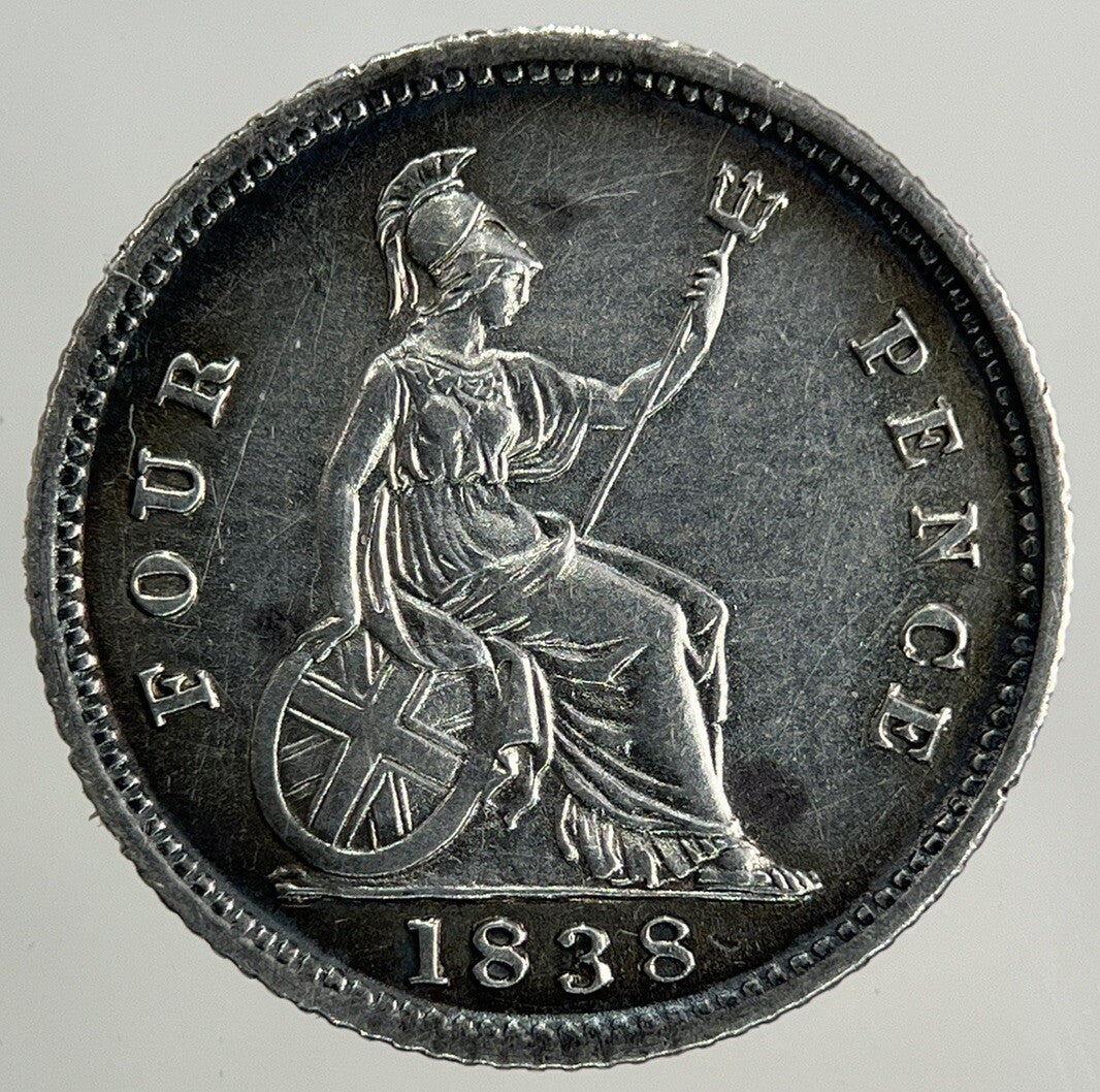 1938 Victoria Groat Four-Pence Silver Coin | Very Fine Grade