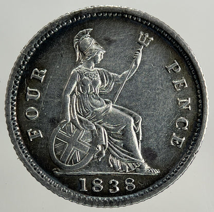 1938 Victoria Groat Four-Pence Silver Coin | Very Fine Grade