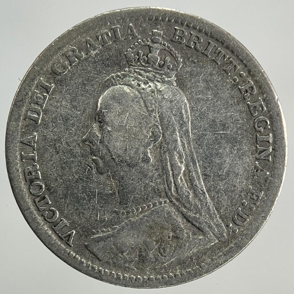 1892 Victoria Threepence Silver Coin | Fine Collectable Grade