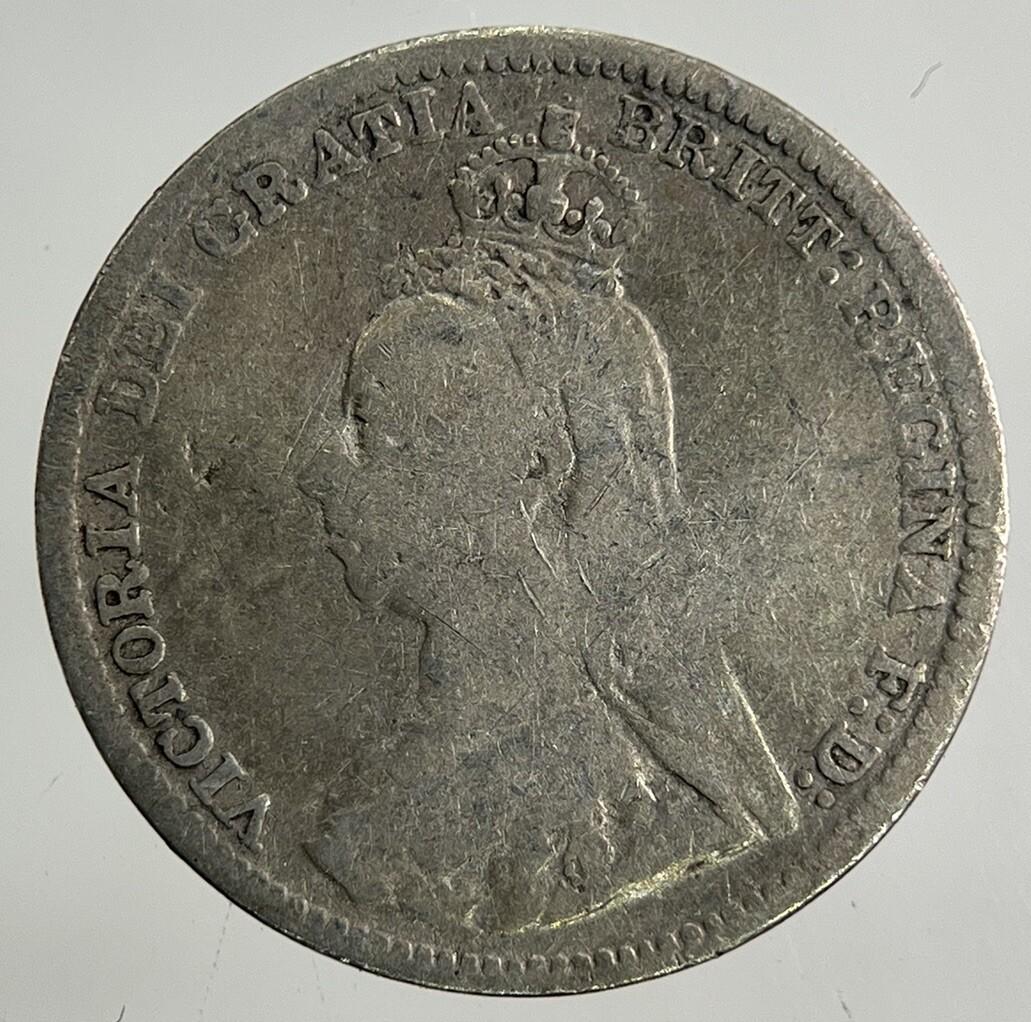 1892 Victoria Threepence Silver Coin | Fine Collectable Grade