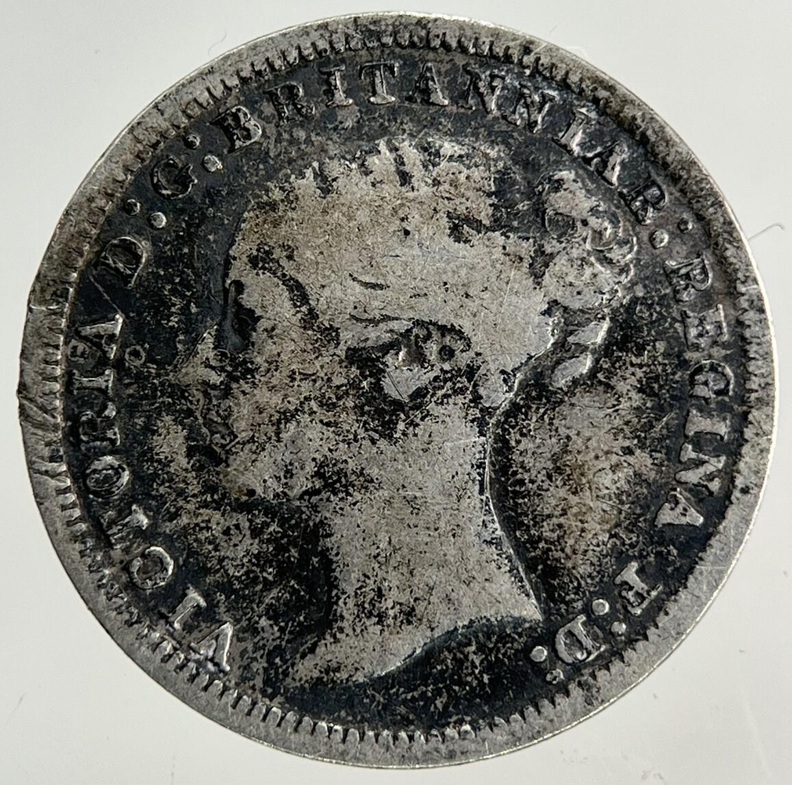 1874 Victoria Threepence Silver Coin | Fine Collectable Grade