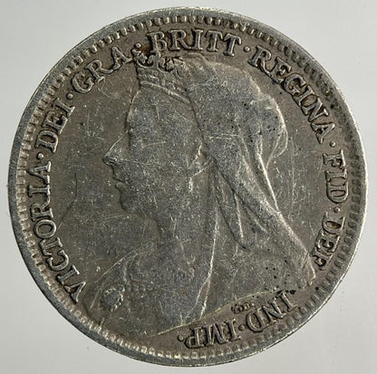 1893 Victoria Threepence Silver Coin | Fine Collectable Grade