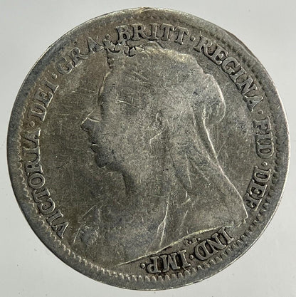 1897 Victoria Threepence Silver Coin | Fine Collectable Grade