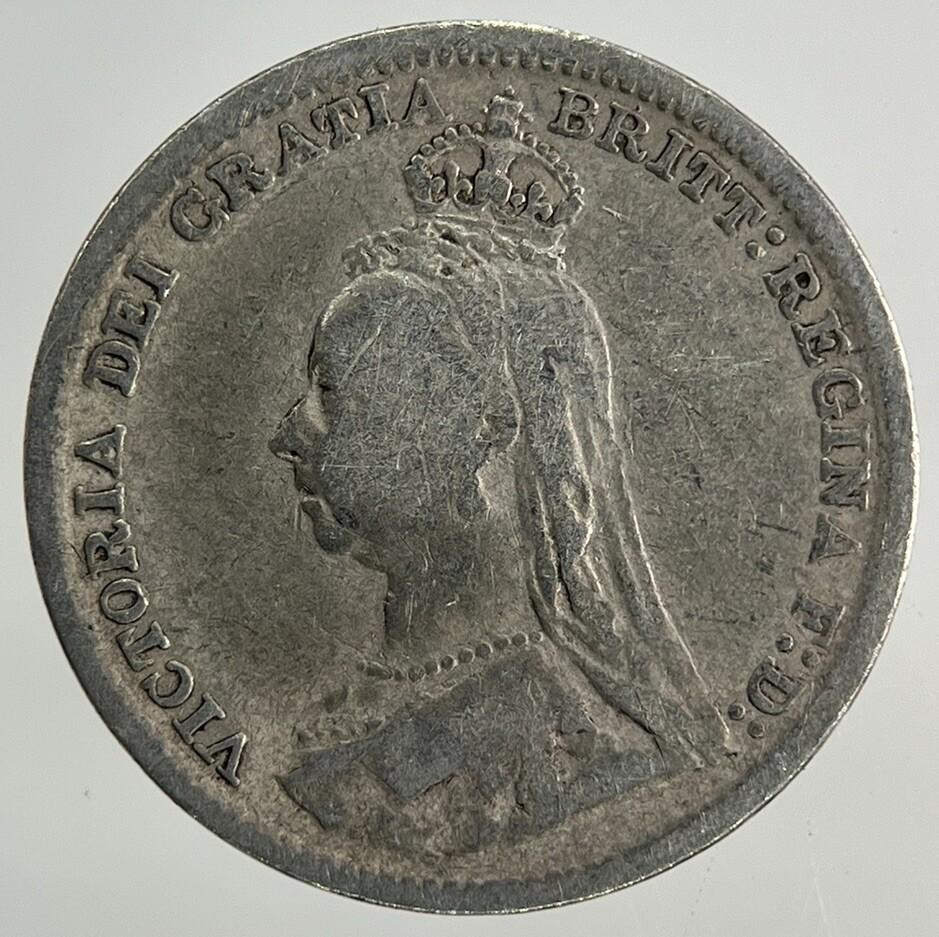 1891 Victoria Threepence Silver Coin | Fine Collectable Grade