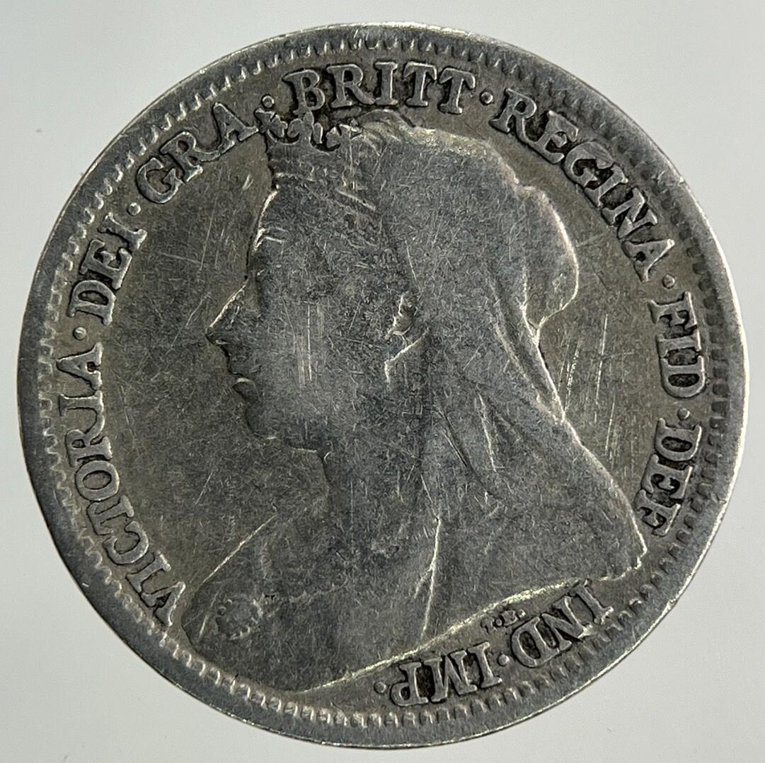 1897 Victoria Threepence Silver Coin | Fine Collectable Grade