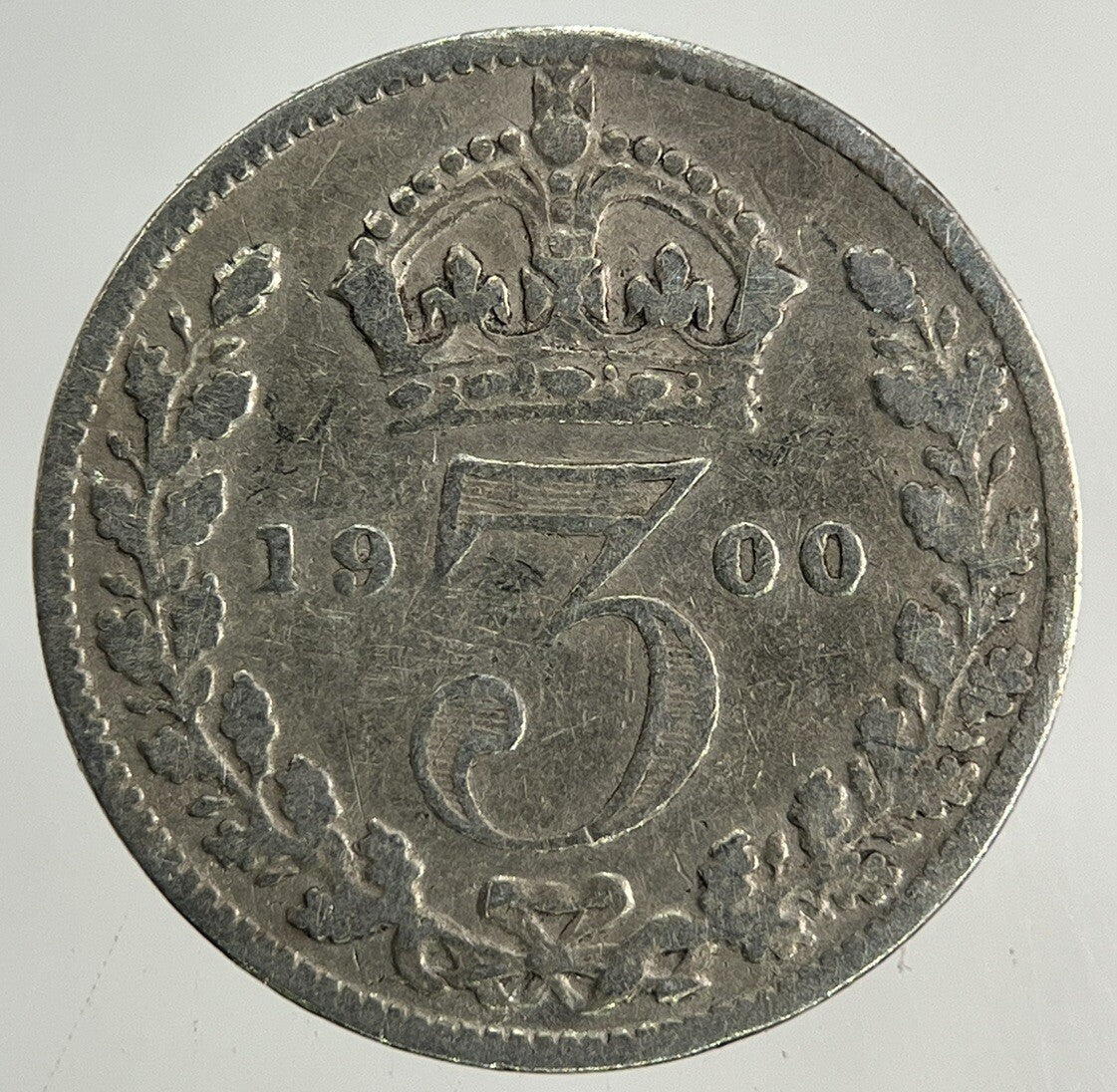 1900 Victoria Threepence Silver Coin | Fine Collectable Grade