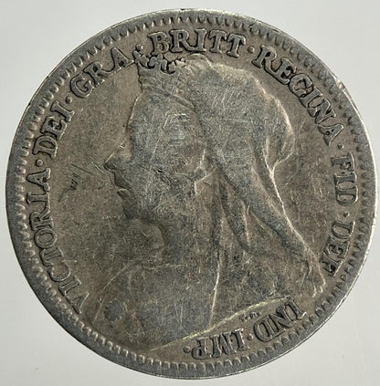 1900 Victoria Threepence Silver Coin | Fine Collectable Grade