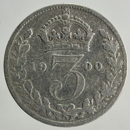 1900 Victoria Threepence Silver Coin | Collectable Grade